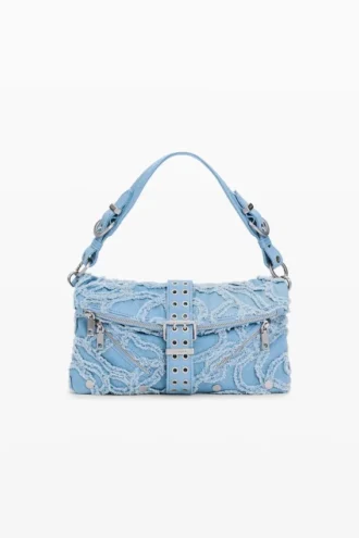 Bestickte Denim-Tasche