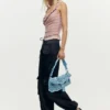 Bestickte Denim-Tasche