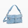 Bestickte Denim-Tasche
