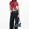 Bestickte Denim-Tasche