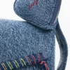 Bestickte Denim-Tasche