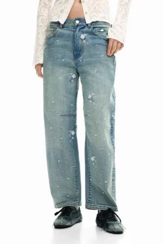 Bestickte Jeans