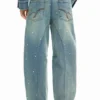 Bestickte Jeans Bestickte Jeans