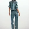 Bestickte Jeansjacke Bestickte Jeansjacke