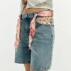 Bestickte Jeansshorts
