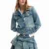 Bestickte Trucker-Jacke Bestickte Trucker-Jacke