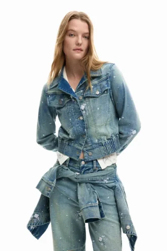 Bestickte Trucker-Jacke