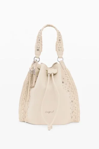 Bestickter Rucksack mit Rüschen