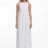 Besticktes langes Kleid