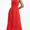 Besticktes Midikleid