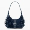 Blaue Denim-Tasche