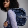 Blaue Denim-Tasche