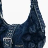 Blaue Denim-Tasche