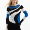 Blauer Strickpullover Blauer Strickpullover