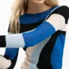 Blauer Strickpullover Blauer Strickpullover