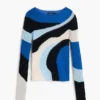 Blauer Strickpullover Blauer Strickpullover