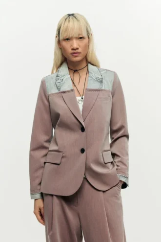 Blazer-Mäntel aus recyceltem Material