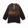 Bluse mit 3/4-Ärmeln und Print Bluse mit 3/4-Ärmeln und Print