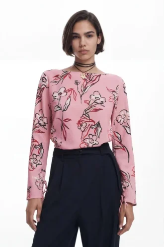 Bluse mit Blumenmuster