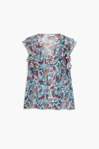 Bluse mit Blumenprint