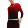 Bluse mit Farbverlauf Bluse mit Farbverlauf
