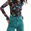 Bodys mit fantasievollem Polka-Dot-Print