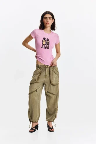 Bedrucktes Kurzarm-T-Shirt