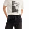 Carrot-Jeans mit doppeltem Bund