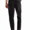 Carrot-Jeans mit doppeltem Bund