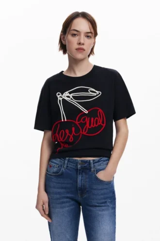 Cherry Lace-Up T-Shirt
