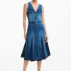 Denim-Midi-Kleid Denim-Midi-Kleid
