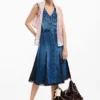 Denim-Midi-Kleid Denim-Midi-Kleid