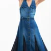 Denim-Midi-Kleid Denim-Midi-Kleid