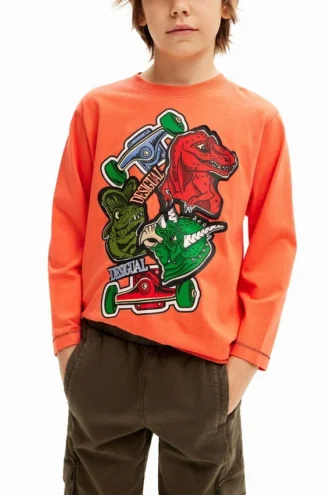 Desigual Dinosaurier-T-Shirt