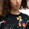 Dünner Pullover mit Pflanzenmotiv Dünner Pullover mit Pflanzenmotiv