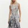 Drapiertes A-Linien-Kleid Drapiertes A-Linien-Kleid