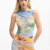 Drapiertes langes Kleid Drapiertes langes Kleid