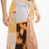 Drapiertes langes Kleid Drapiertes langes Kleid
