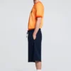 Einfarbige Strick-Bermuda-Shorts