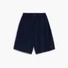 Einfarbige Strick-Bermuda-Shorts