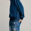 Einfarbiges Sweatshirt mit Logo