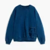 Einfarbiges Sweatshirt mit Logo
