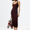 Einfarbiges Trägerkleid Einfarbiges Trägerkleid