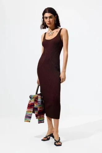 Einfarbiges Trägerkleid