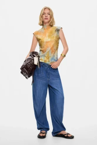 Elastische lange Jeans-Hose