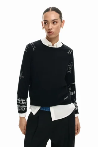 Feiner Jersey-Schriftzug