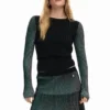 Feiner Plissee-Pullover Feiner Plissee-Pullover