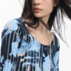 Feiner Pullover mit floraler Textur Feiner Pullover mit floraler Textur