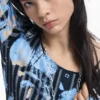 Feiner Pullover mit floraler Textur Feiner Pullover mit floraler Textur