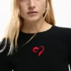 Feiner Pullover mit Herzmotiv Feiner Pullover mit Herzmotiv